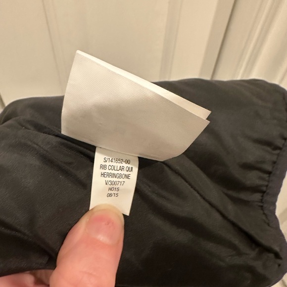 Rib Collar Herringbone Vest Size L - Picture 4 of 5